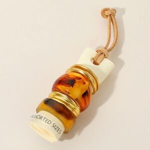 Brown Size 7 Resin Chunky Ring Stack Statement Jewelry Finger Mixed Set Gold